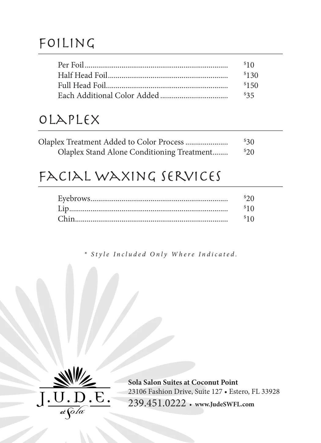 Jude Menu